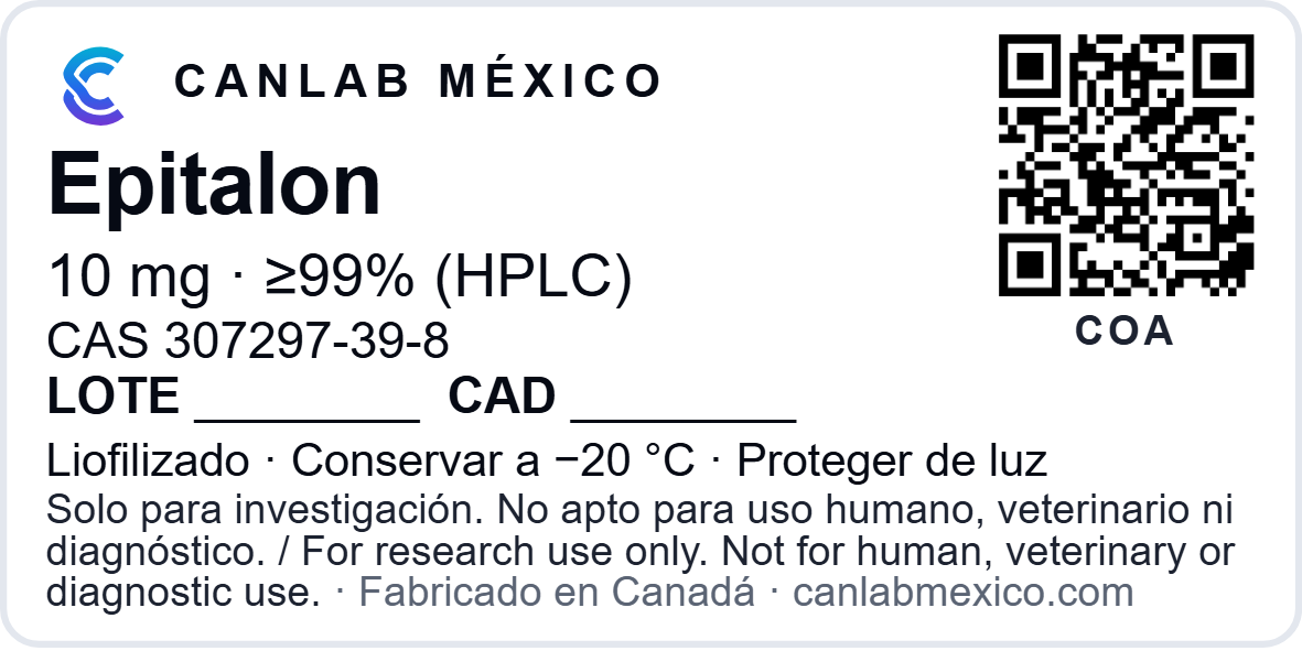 Epitalon — etiqueta 50 × 25 mm